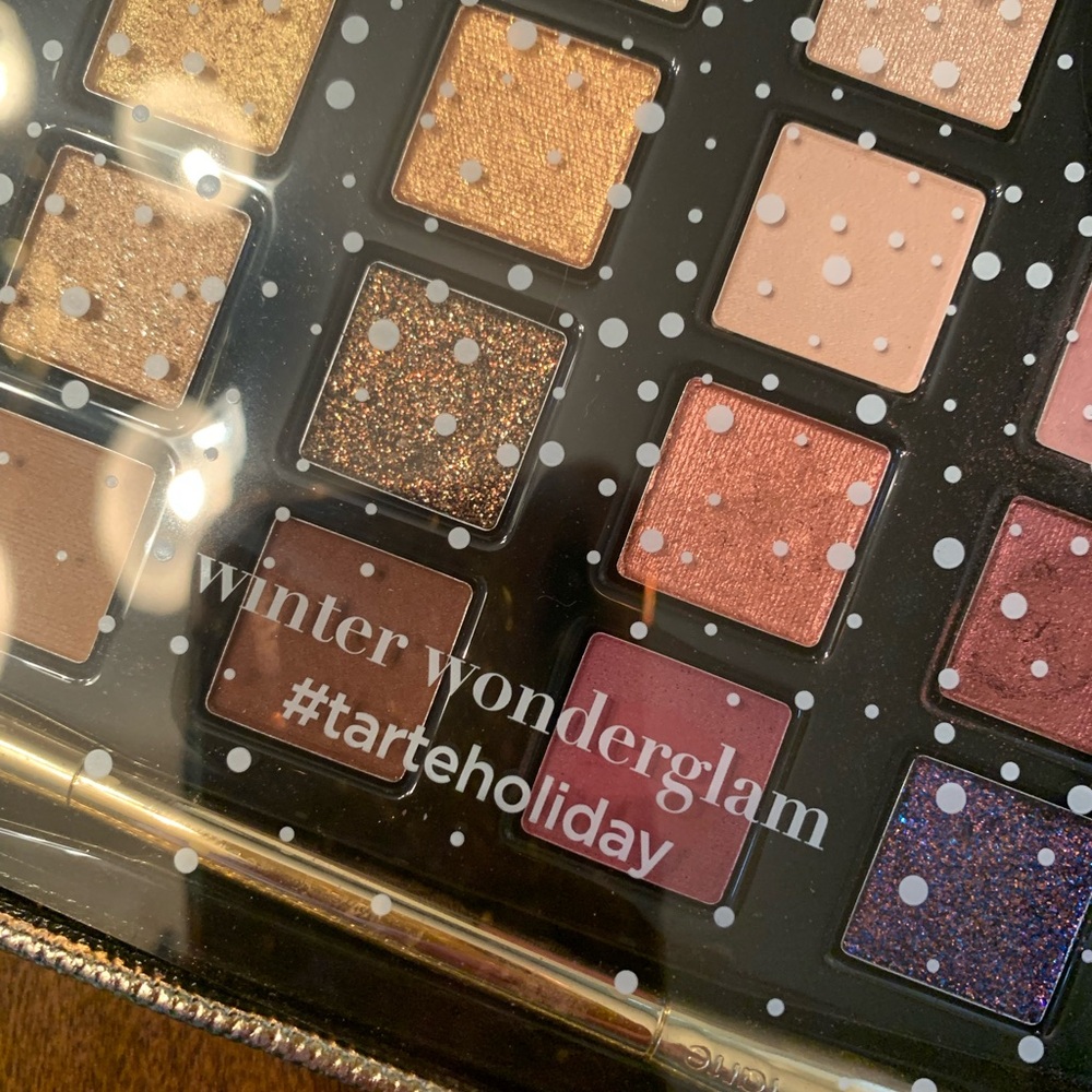 Tarte Holiday Glam Eyeshadow Palette with Gold and Blue